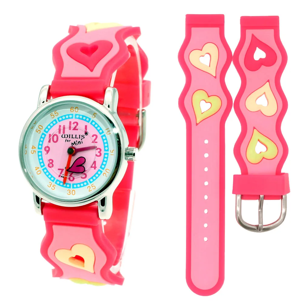 Girls Watch Cartoon Bus Dinosaur 3d Silicone Kids Watch Boys Girl Quartz Watch Children Sports Watch Kids Gift Waterproof Clock