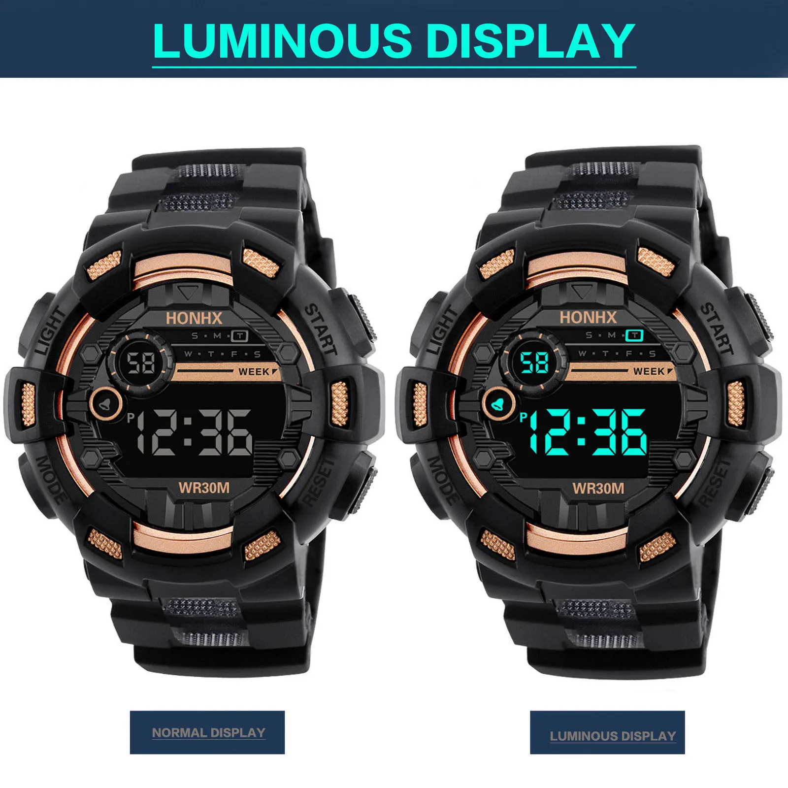 Kids Digital Watches Life Waterproof Electronic Watch For Children Multi-Function Luminous Sports Wrist Watch For Boys