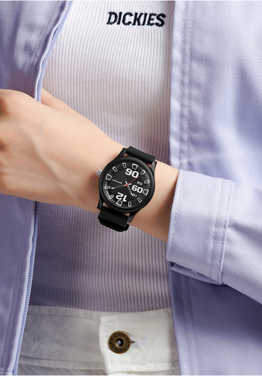 SANDA 3252 Fashion and Simple Student Quartz Watch, Popular Style, Waterproof, Suitable for Sports and Life, is a Gift for Frien