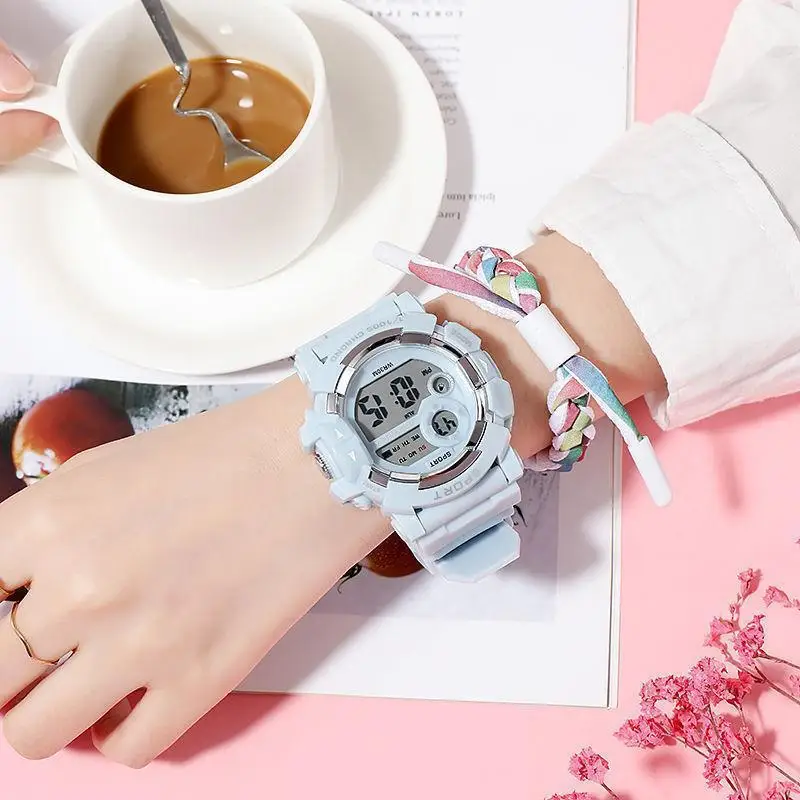 YIKAZE Kids Watches Fashion Luminous Waterproof Alarm Clock Watches Boys and Girls Student Smart Electronic Watch Gift