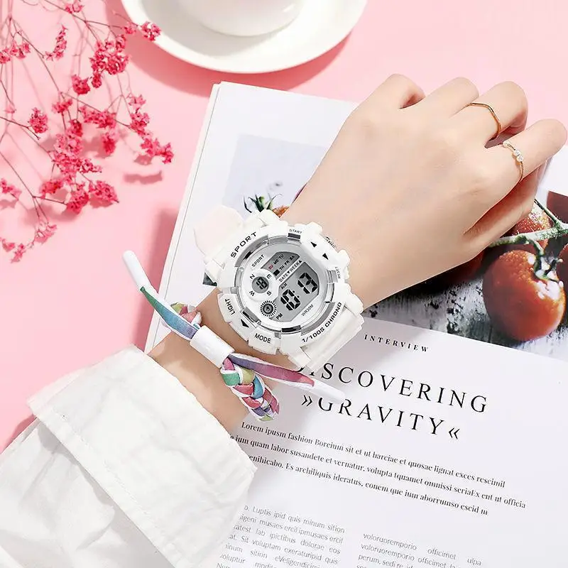 YIKAZE Kids Watches Fashion Luminous Waterproof Alarm Clock Watches Boys and Girls Student Smart Electronic Watch Gift