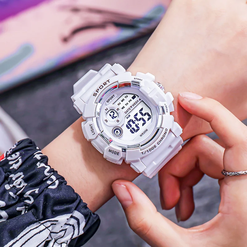 YIKAZE Kids Watches Fashion Luminous Waterproof Alarm Clock Watches Boys and Girls Student Smart Electronic Watch Gift