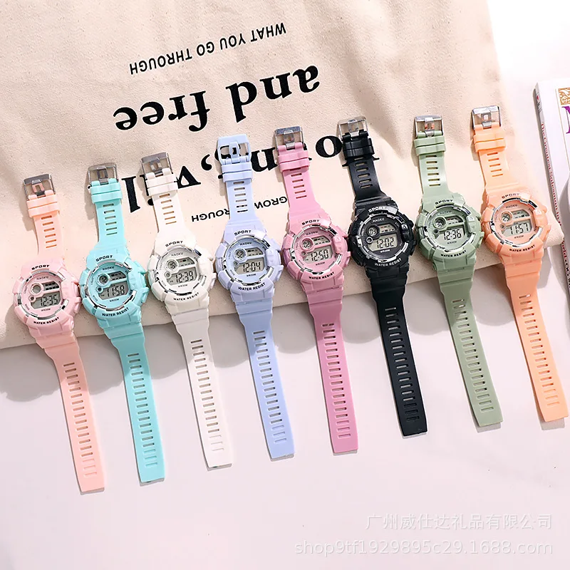 Sports Kids Watches Fashion LED Digital Watch for Boys and Girls Luminous Alarm-clock Students Electronic Wristwatch Gifts