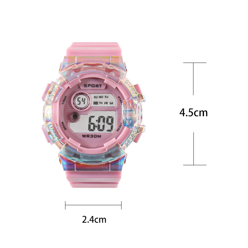 Sports Kids Watches Fashion LED Digital Watch for Boys and Girls Luminous Alarm-clock Students Electronic Wristwatch Gifts