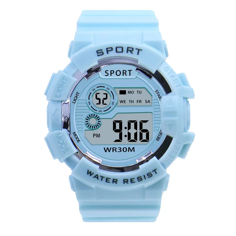 Sports Kids Watches Fashion LED Digital Watch for Boys and Girls Luminous Alarm-clock Students Electronic Wristwatch Gifts
