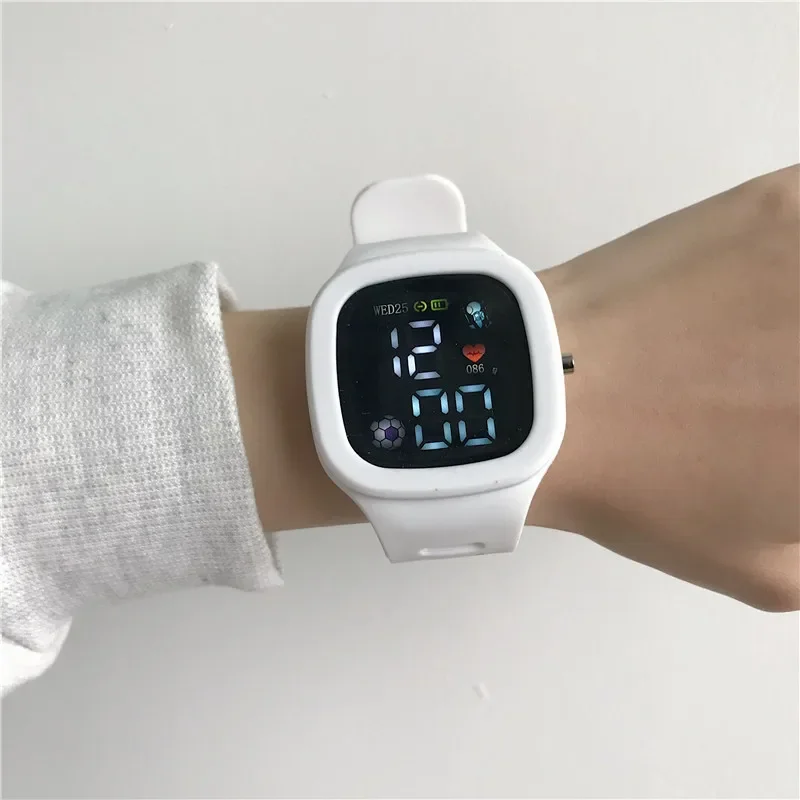Children Student Electronic Watches for Girls and Boys Cute Cat Ear Digital Sport LED Simple Electronic Wrist Watch Kids Relogio