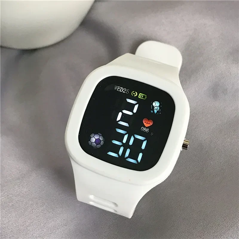 Children Student Electronic Watches for Girls and Boys Cute Cat Ear Digital Sport LED Simple Electronic Wrist Watch Kids Relogio
