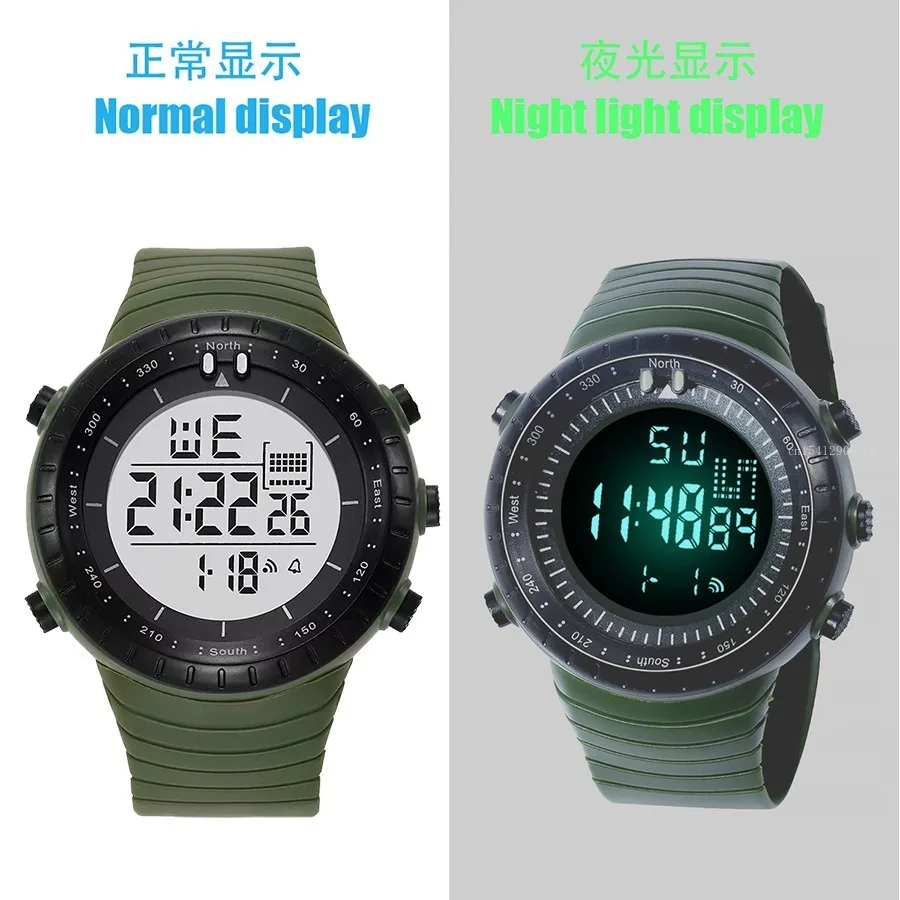 Electronic Watch for men Boys Student Teen Waterproof Alarm Clock Outdoor Sports Watch Multifunction LED Digital Wristwatch Gift