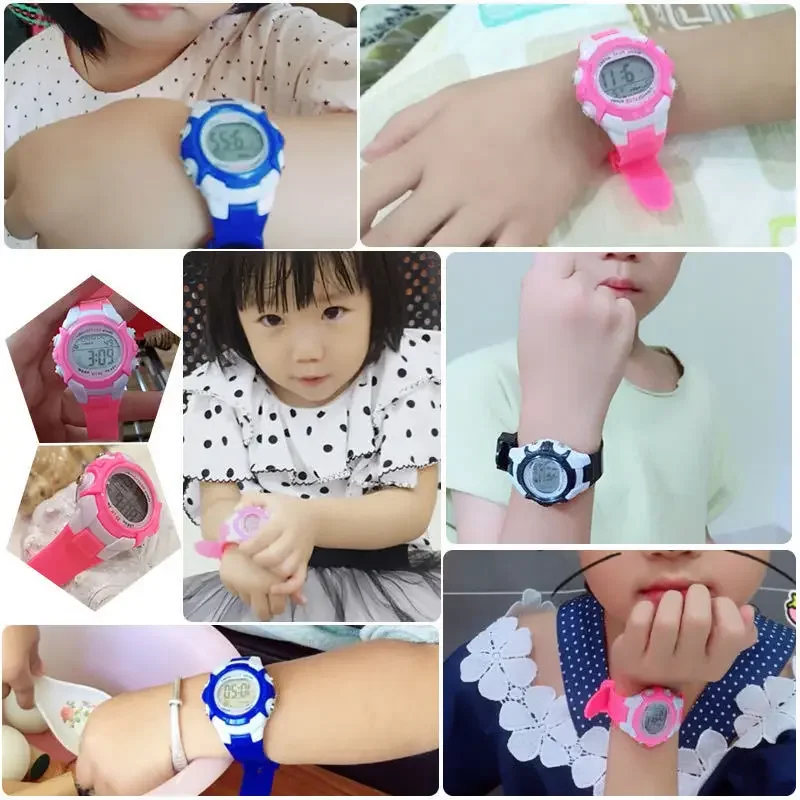 Fashion Electronic Wristwatch for Boys and Girls Simple Design Silicone Strap Kids Sports Watch Colorful LED Digital Watch Clock
