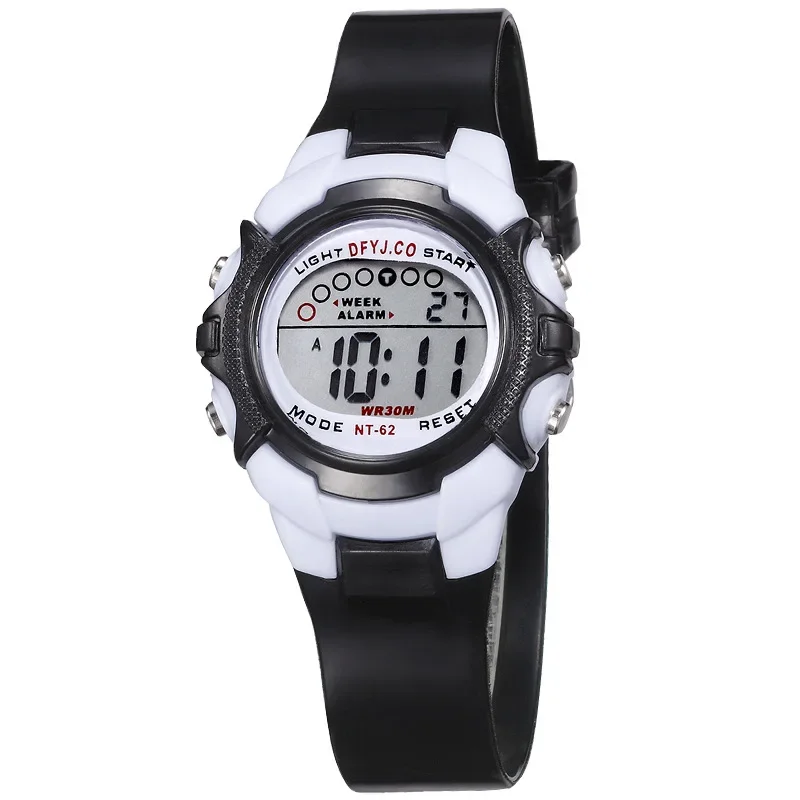 Fashion Electronic Wristwatch for Boys and Girls Simple Design Silicone Strap Kids Sports Watch Colorful LED Digital Watch Clock