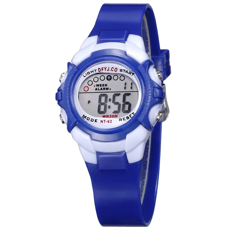 Fashion Electronic Wristwatch for Boys and Girls Simple Design Silicone Strap Kids Sports Watch Colorful LED Digital Watch Clock