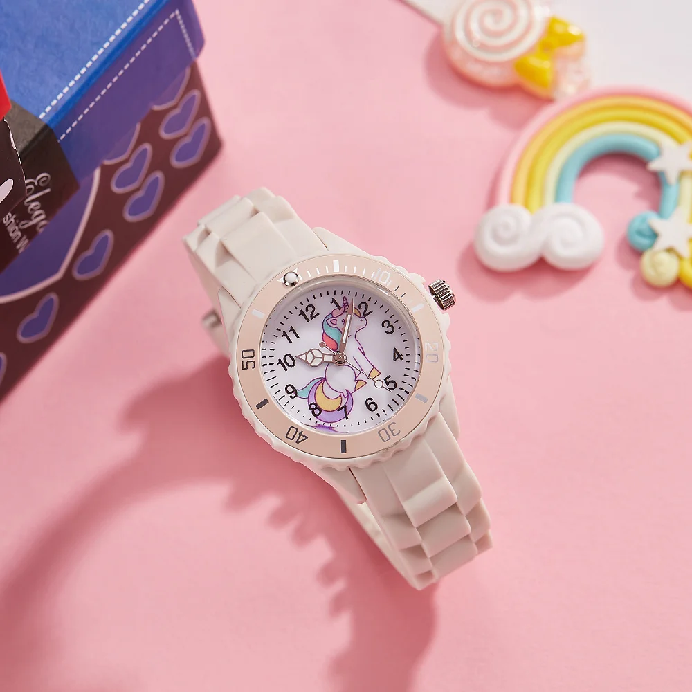 Unicorn Children Watch For Girls Lovely Fashion Girl Wristwatches unicorn Quartz Watch Student Kid Watch Holiday Gifts