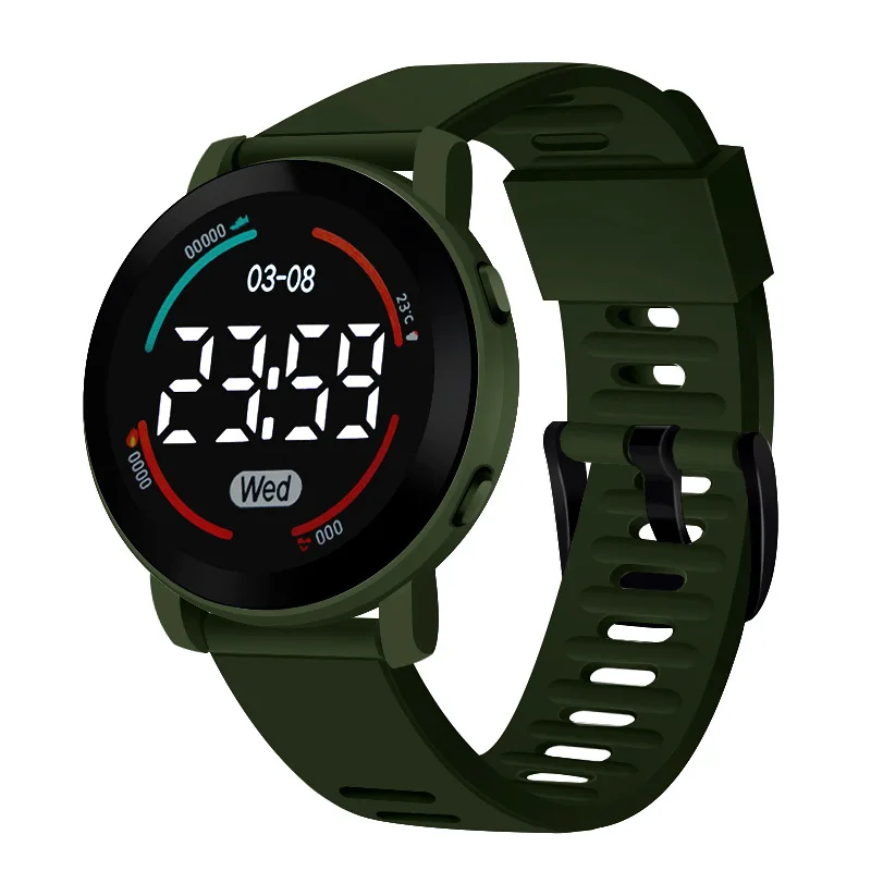Kids Watch Sport LED Digital Watches Waterproof Electronic Wristwatch Spaceman LED Silicone Strap Sport Digital Watches