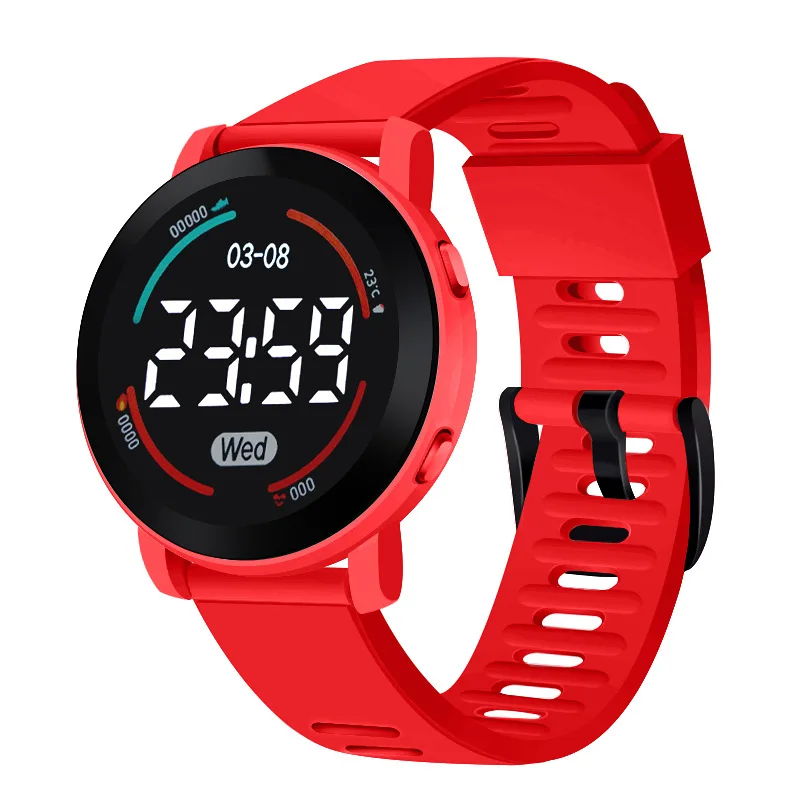 Kids Watch Sport LED Digital Watches Waterproof Electronic Wristwatch Spaceman LED Silicone Strap Sport Digital Watches