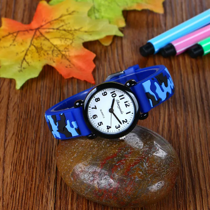Brand Camo Strap Children's Watch Cartoon Quartz Watches Student Boy Girl Sports Army Fan Cool Wristwatch Dropshipping