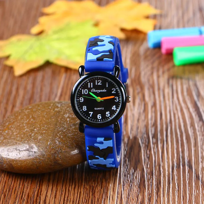 Brand Camo Strap Children's Watch Cartoon Quartz Watches Student Boy Girl Sports Army Fan Cool Wristwatch Dropshipping