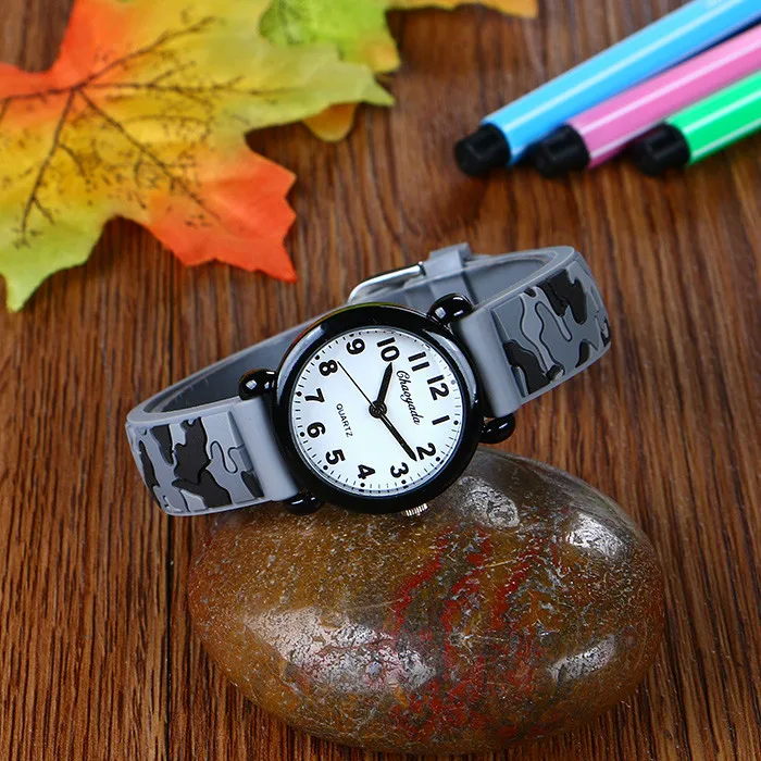 Brand Camo Strap Children's Watch Cartoon Quartz Watches Student Boy Girl Sports Army Fan Cool Wristwatch Dropshipping