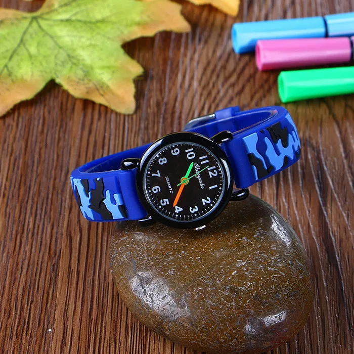Brand Camo Strap Children's Watch Cartoon Quartz Watches Student Boy Girl Sports Army Fan Cool Wristwatch Dropshipping