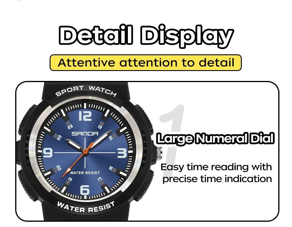 SANDA New 3284 Fashion Student Quartz Watch Simple Waterproof Silicone Strap Night Light Male and Female Student Quartz Watch ﻿