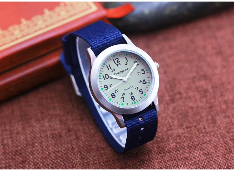 2026 Famous Brand Chaoyada High Quality Fashion Children Boys Girls Students Man Canvas Breathable Sweat-proof 24hours Watches