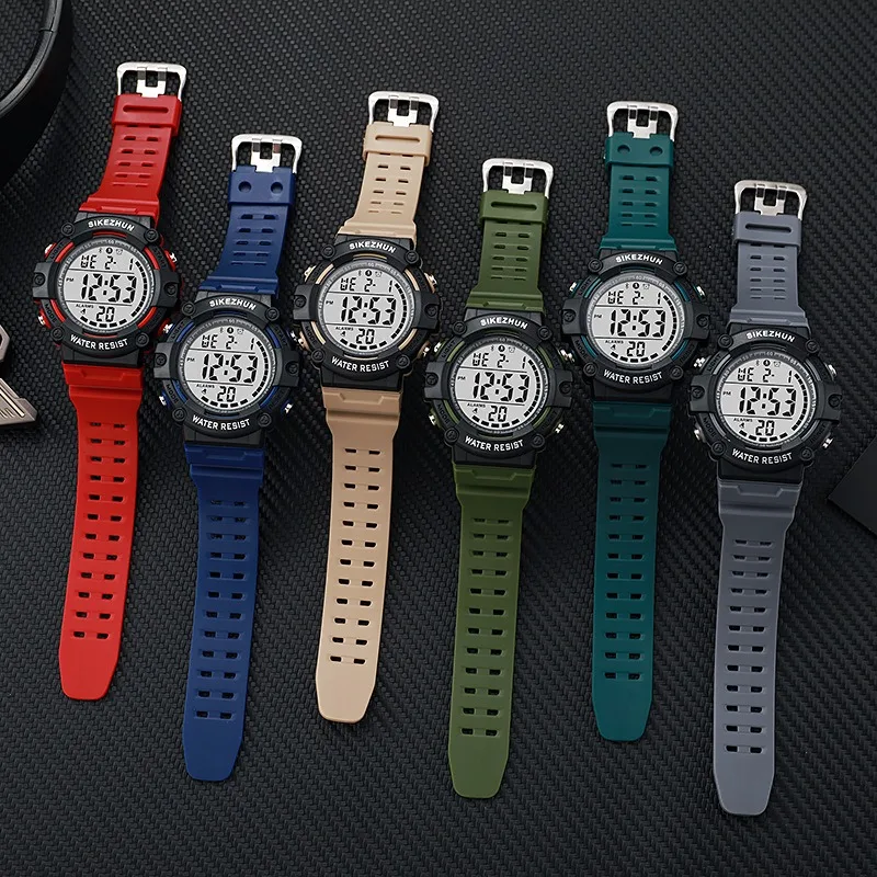 Waterproof Electronic Watch For Kids Men's Military Sports Watches Cool-light LED Digital Wristwatch Man Boys Student Teen Clock