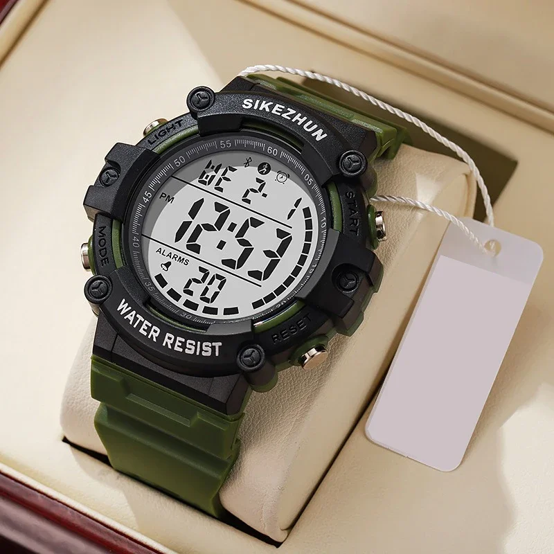 Waterproof Electronic Watch For Kids Men's Military Sports Watches Cool-light LED Digital Wristwatch Man Boys Student Teen Clock