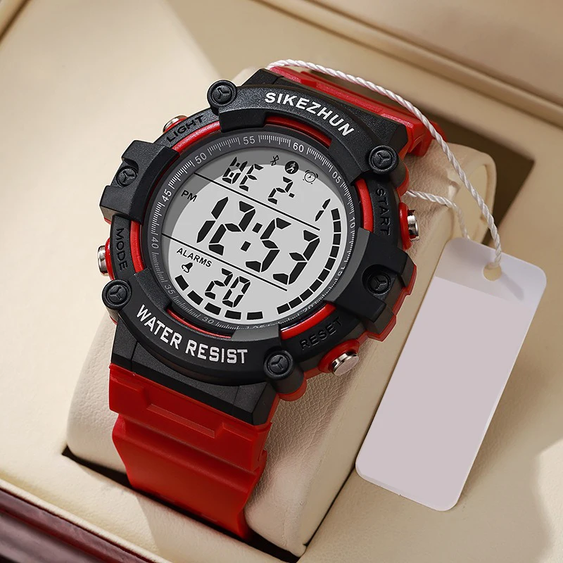 Waterproof Electronic Watch For Kids Men's Military Sports Watches Cool-light LED Digital Wristwatch Man Boys Student Teen Clock