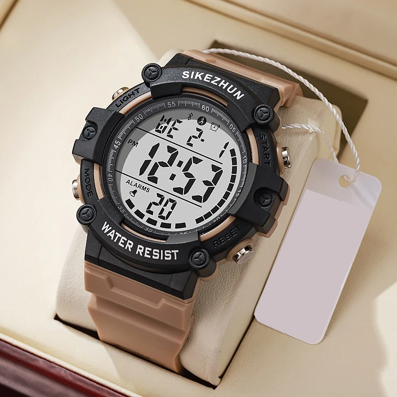 Waterproof Electronic Watch For Kids Men's Military Sports Watches Cool-light LED Digital Wristwatch Man Boys Student Teen Clock