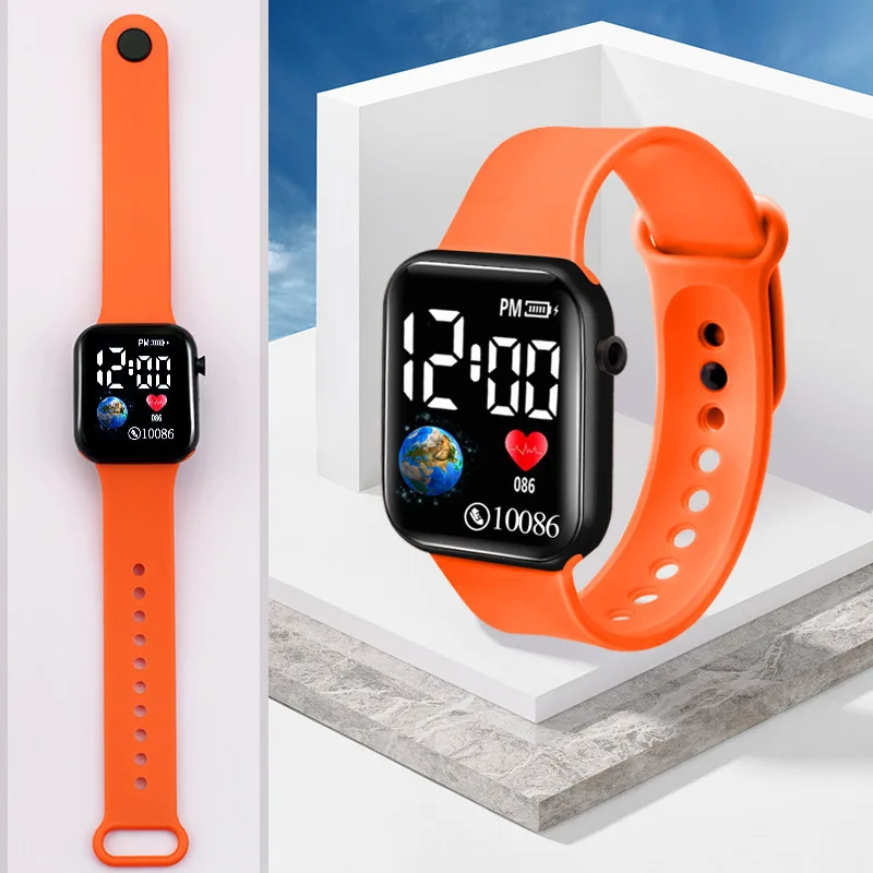 MAYZHISU Kids Watches LED Digital Kids Watch Silicone Strap Cartoon Electronic Wristwatch Sports Clock for Boys and Girls Gifts