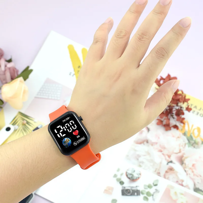 MAYZHISU Kids Watches LED Digital Kids Watch Silicone Strap Cartoon Electronic Wristwatch Sports Clock for Boys and Girls Gifts