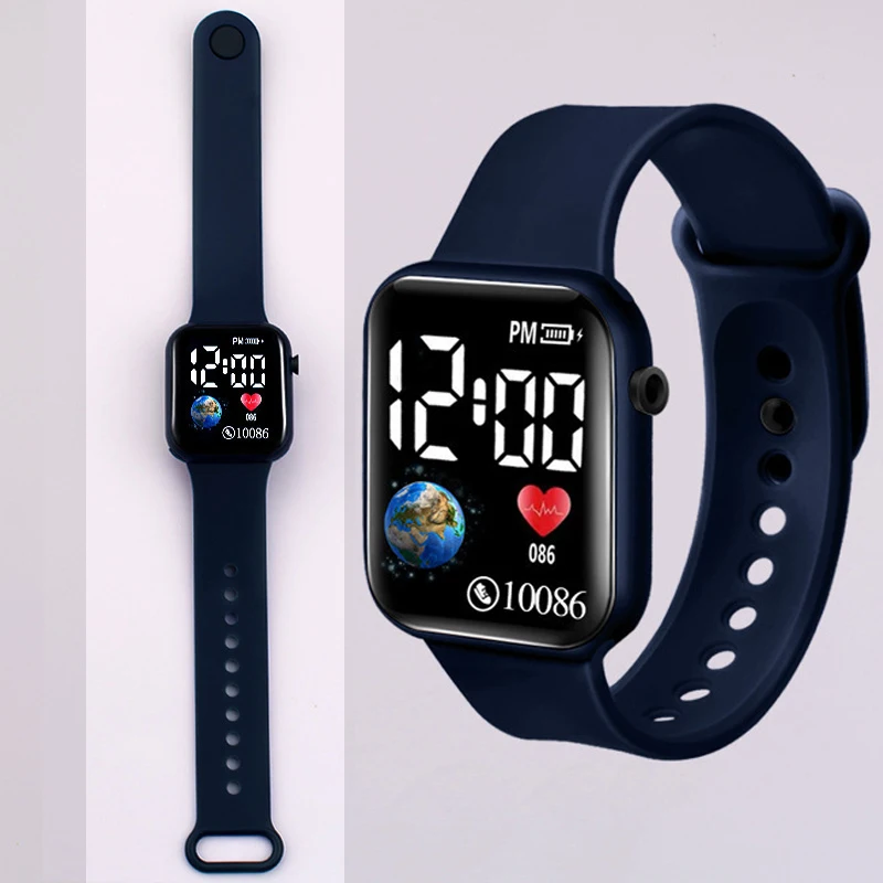 MAYZHISU Kids Watches LED Digital Kids Watch Silicone Strap Cartoon Electronic Wristwatch Sports Clock for Boys and Girls Gifts