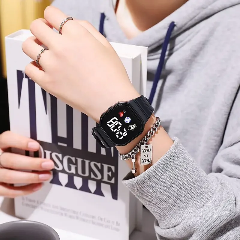 MAYZHISU Kids Watches LED Digital Kids Watch Silicone Strap Cartoon Electronic Wristwatch Sports Clock for Boys and Girls Gifts