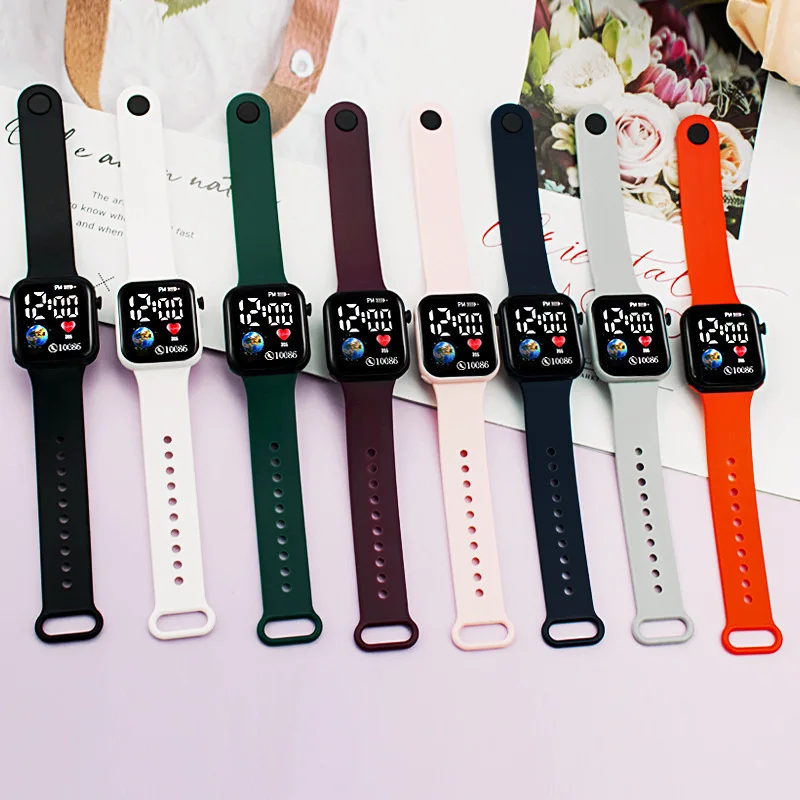 MAYZHISU Kids Watches LED Digital Kids Watch Silicone Strap Cartoon Electronic Wristwatch Sports Clock for Boys and Girls Gifts