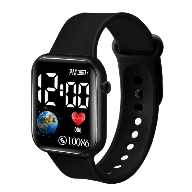 MAYZHISU Kids Watches LED Digital Kids Watch Silicone Strap Cartoon Electronic Wristwatch Sports Clock for Boys and Girls Gifts
