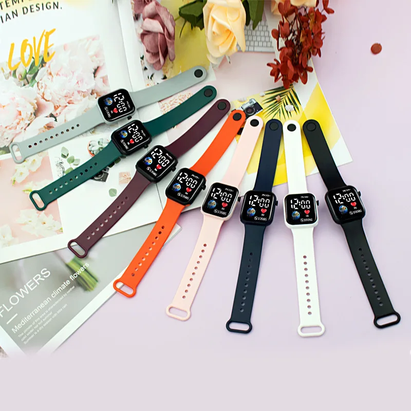 MAYZHISU Kids Watches LED Digital Kids Watch Silicone Strap Cartoon Electronic Wristwatch Sports Clock for Boys and Girls Gifts