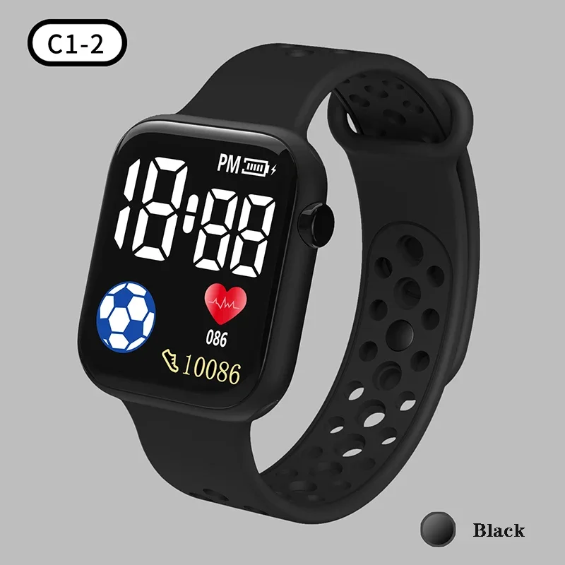 MAYZHISU Kids Watches LED Digital Kids Watch Silicone Strap Cartoon Electronic Wristwatch Sports Clock for Boys and Girls Gifts