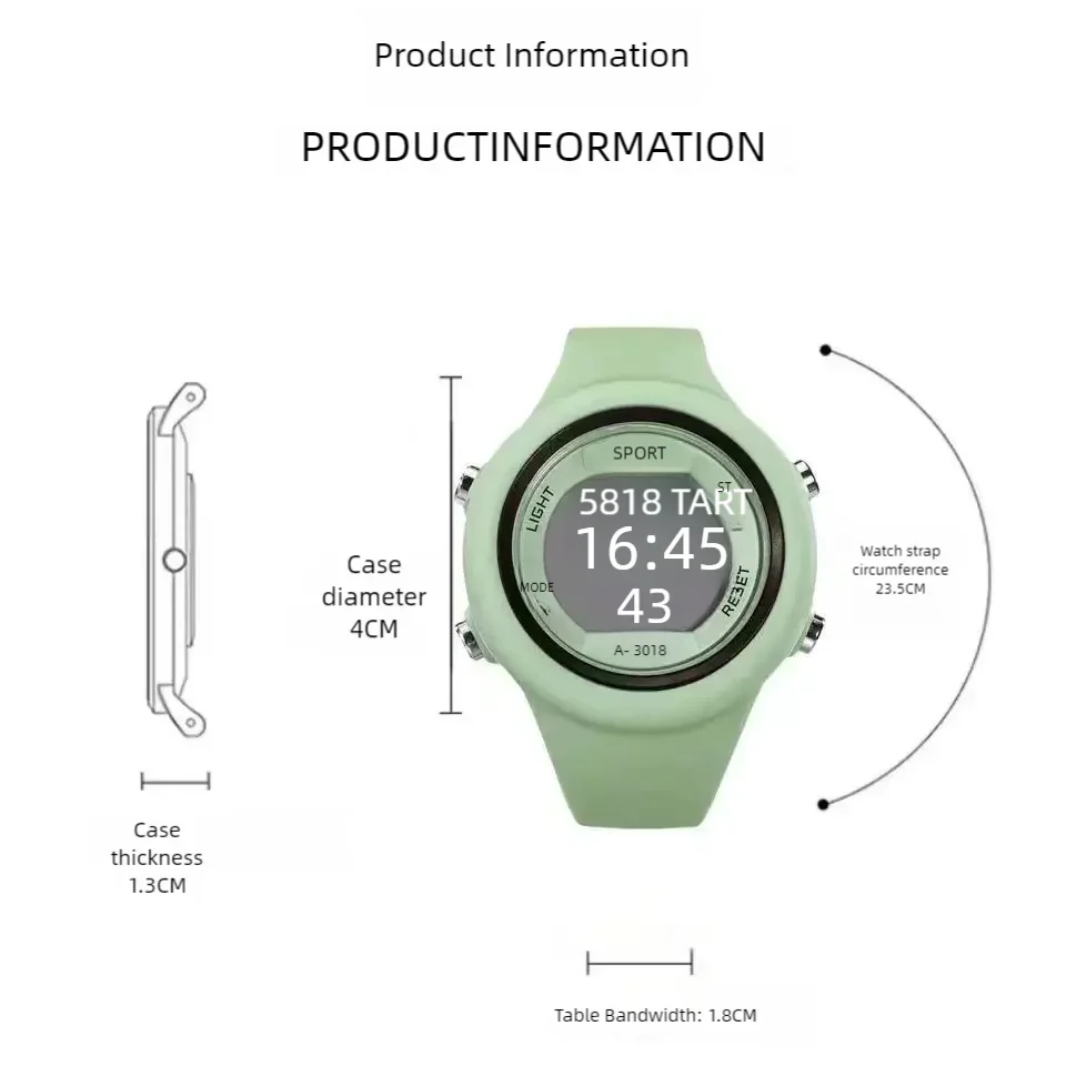Multifunction Kids Watch Fashion Boys and Girls Student Electronic Wristwatch Alarm Clock Luminous college style Sports watch