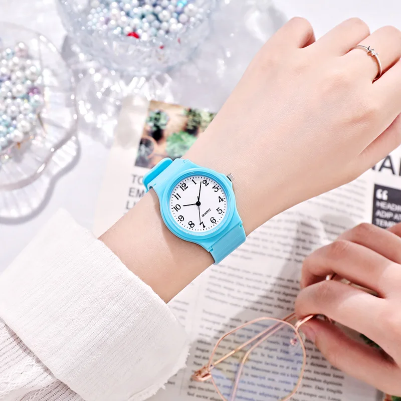 UTHAI C25 Children's Watch Primary/Secondary School Girls Simple Digital Clock Adjustable Women's Fashion Quartz Watches Gift