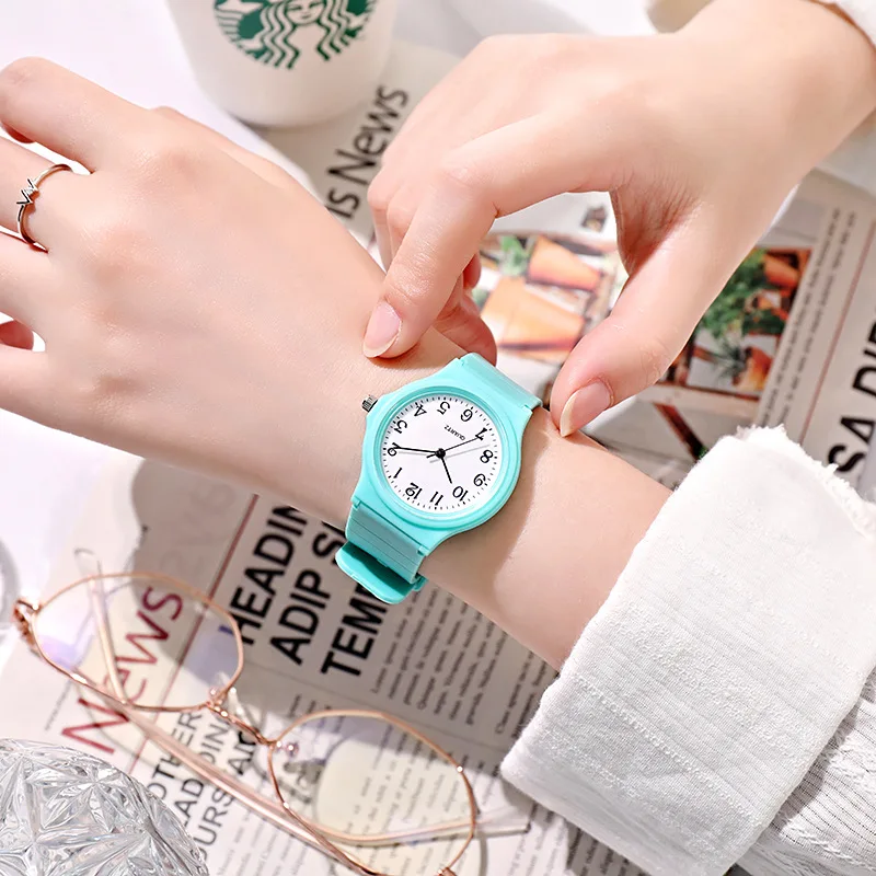 UTHAI C25 Children's Watch Primary/Secondary School Girls Simple Digital Clock Adjustable Women's Fashion Quartz Watches Gift