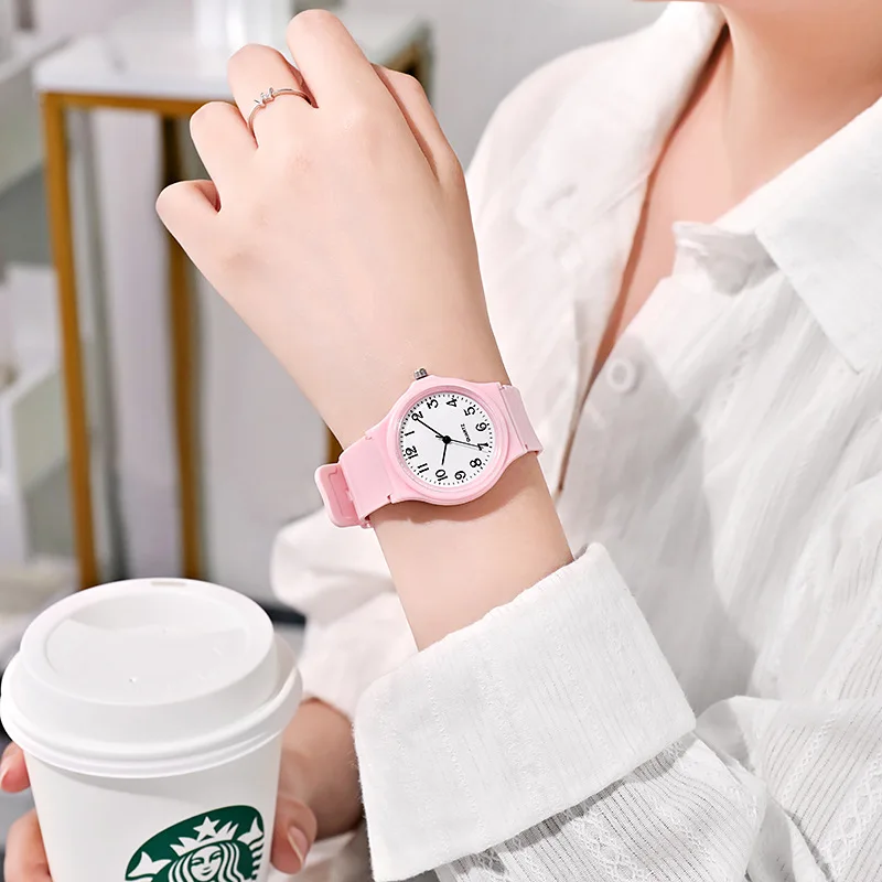 UTHAI C25 Children's Watch Primary/Secondary School Girls Simple Digital Clock Adjustable Women's Fashion Quartz Watches Gift