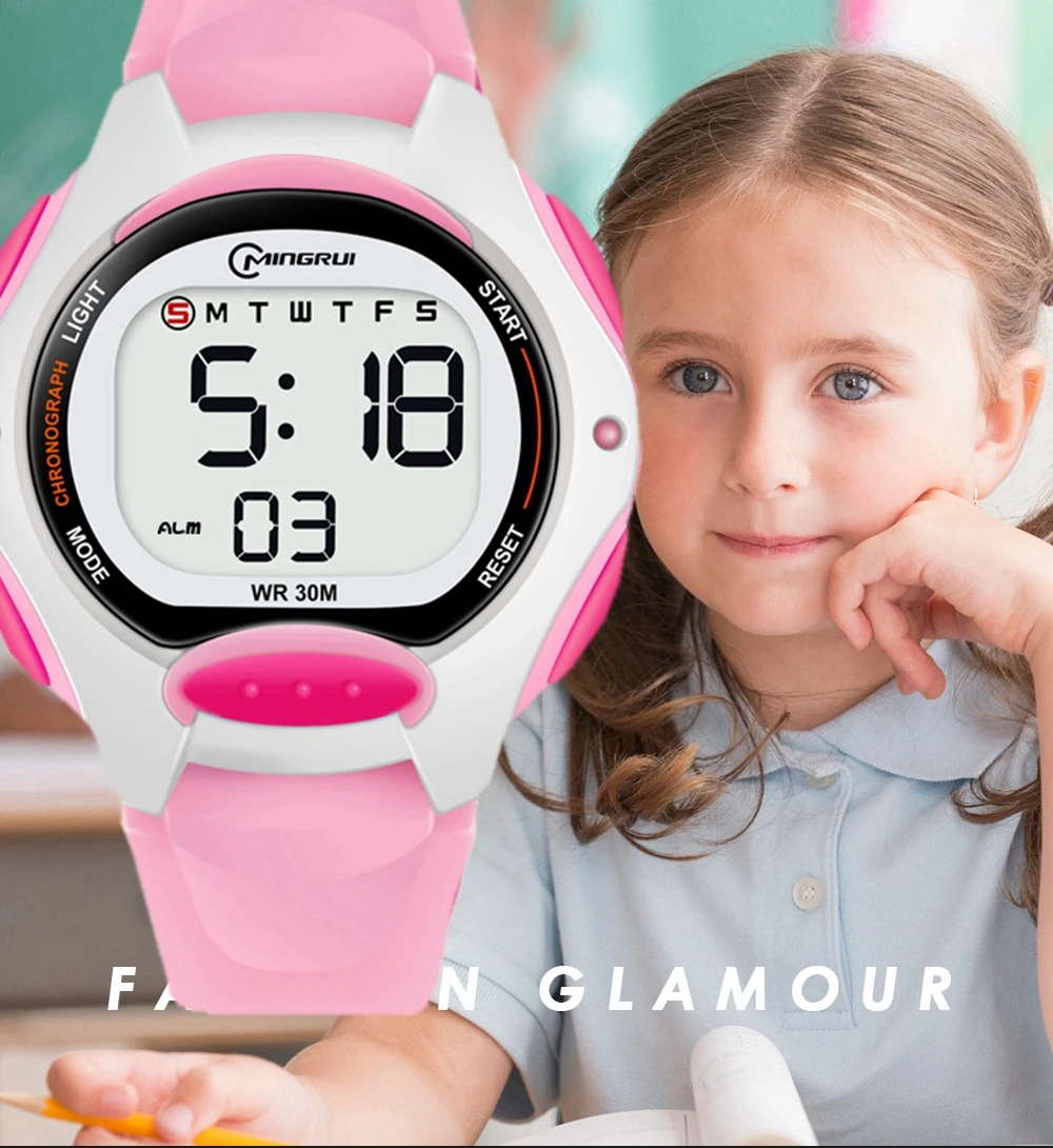 Kids Sport Watches Alarm Stopwatch Children Digital Watch For Boys Girls 30M Waterproof Military Student Electronic Wristwatch