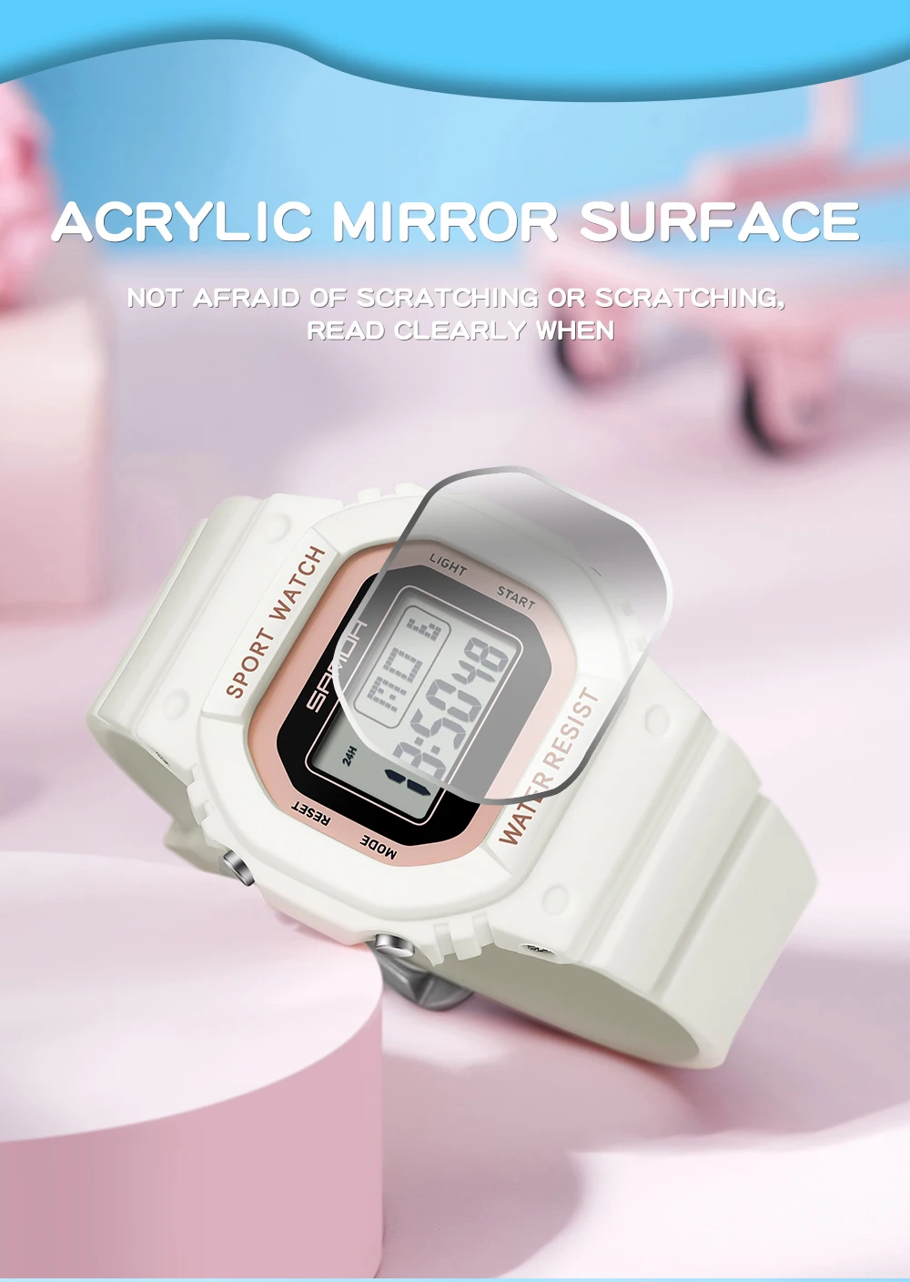 SANDA Boys Girls LED Digital Watch Children Sports Watch For Waterproof Electronic Watch Children Outdoors Casual Gift Watch