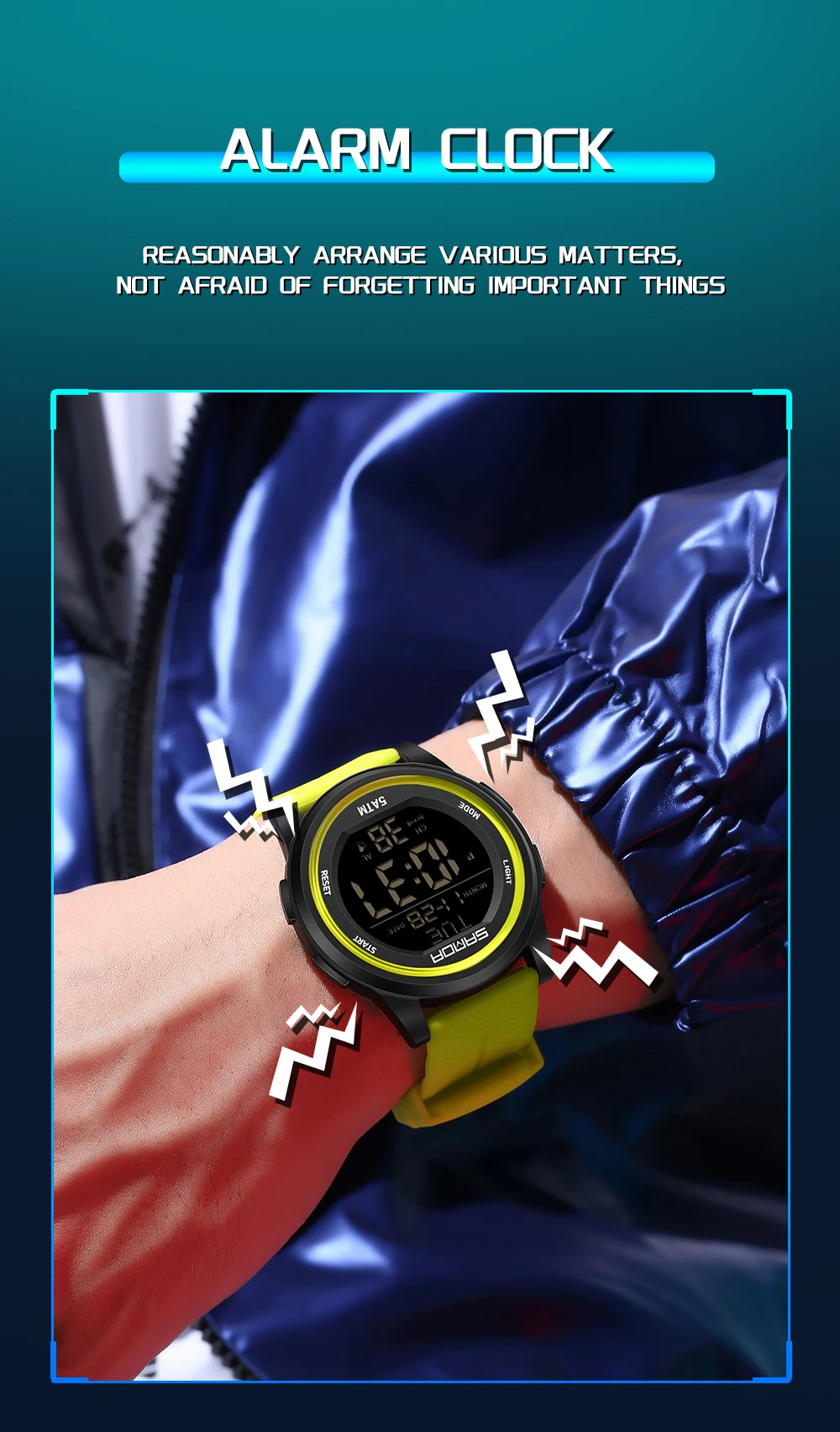 SANDA Children Fashion Digital Movement Teenager Students Hand Clock Trendy Water Resistant Outdoor Sports Mode Wrist Stop Watch
