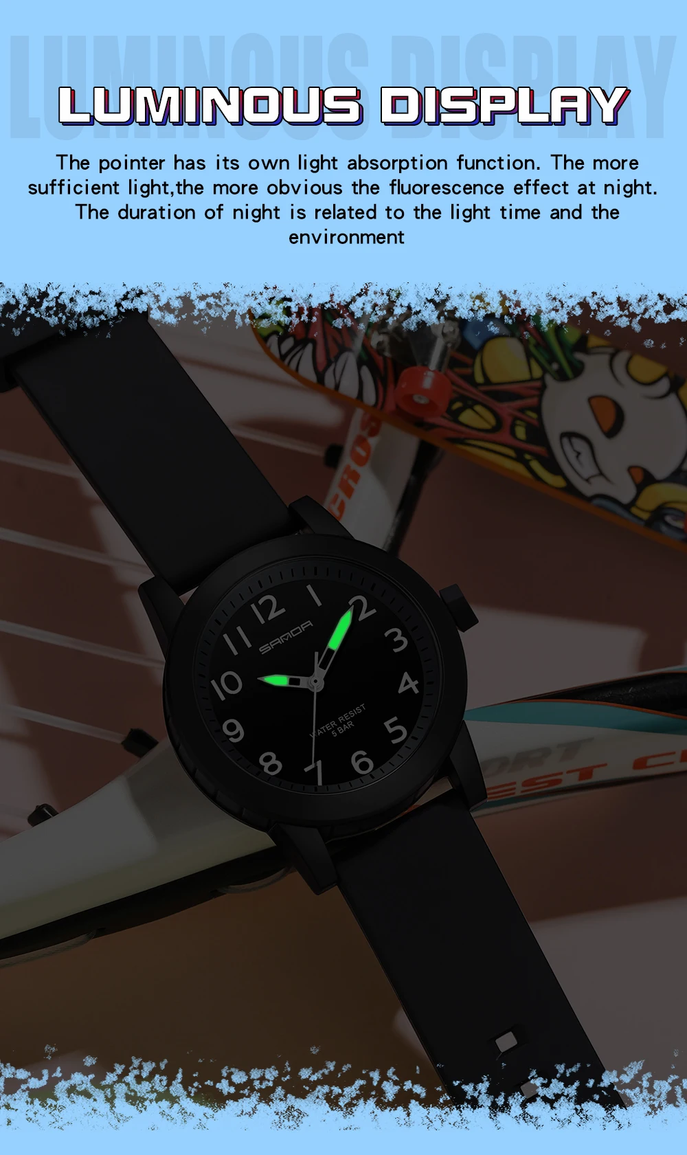 SANDA Women Watches Fashion Silicone Analog Quartz Wrist Watch Baseball Sports Waterproof Boy Girl Casual Clock Children Gifts