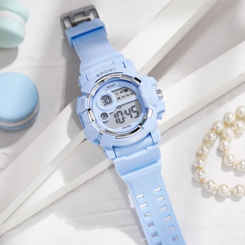 Kids Sports Watches Luminous Waterproof Student Sport Watch Alarm Clock Multifunction Boys and Girls Electronic Wristwatch Gifts