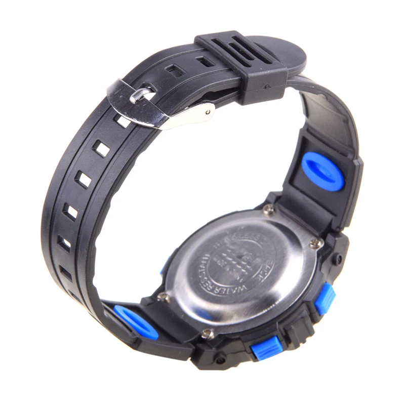 Waterproof Kids Boys Sports Multifunction Electronic LED Alarm Date Wrist Watch