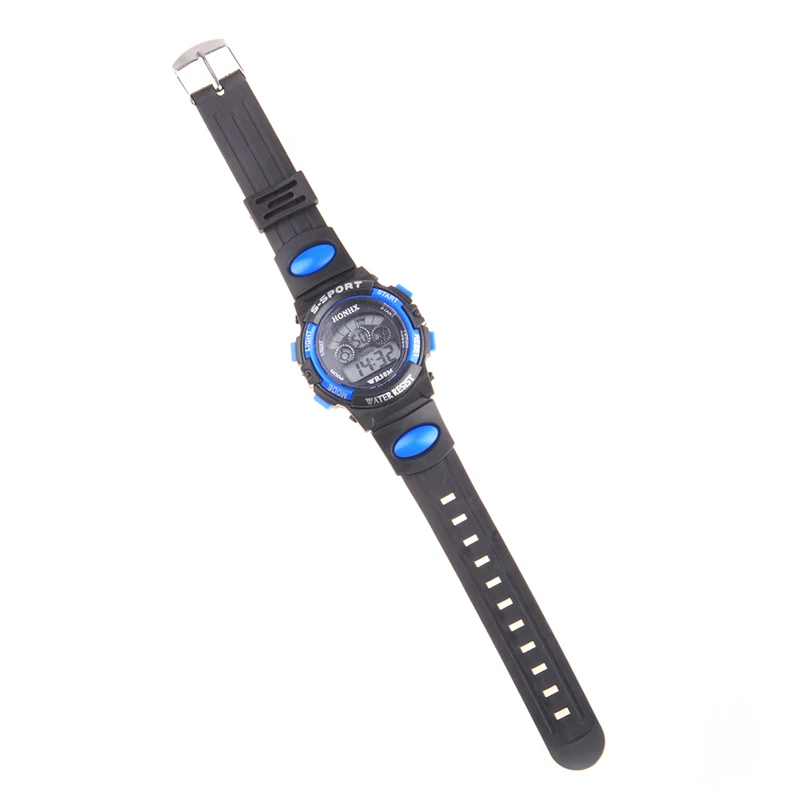 Waterproof Kids Boys Sports Multifunction Electronic LED Alarm Date Wrist Watch