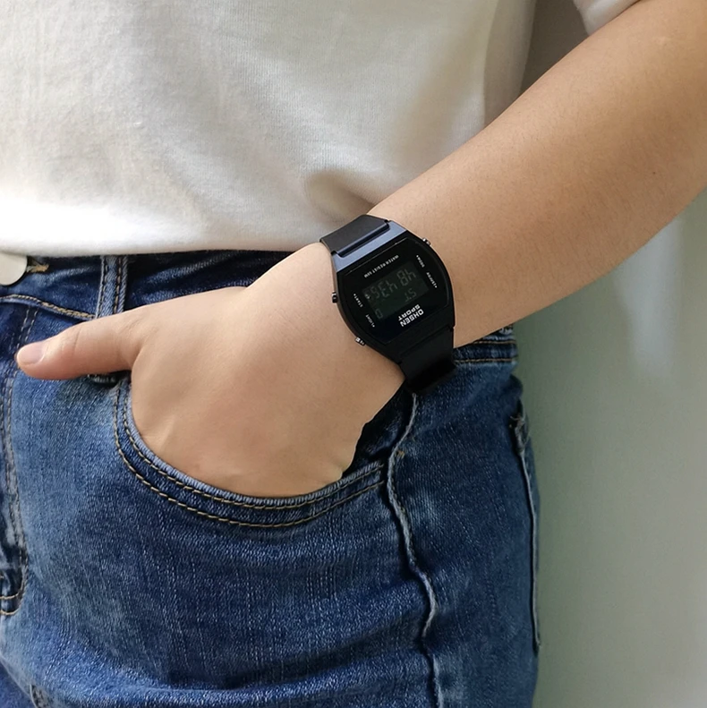 Digital Sport Watch for Women Waterproof Fashion White Ladies Wristwatch Electronic Chilren Watches LED Alarm Clock Gifts