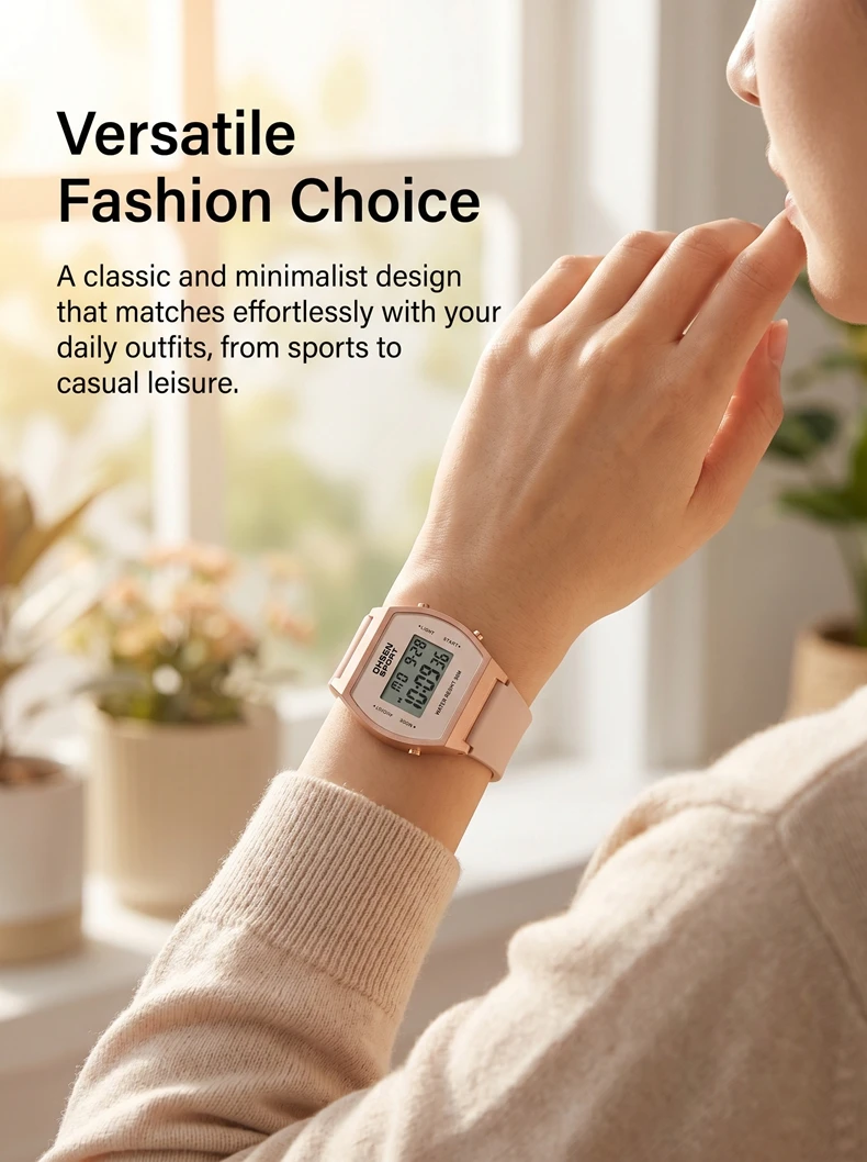Digital Sport Watch for Women Waterproof Fashion White Ladies Wristwatch Electronic Chilren Watches LED Alarm Clock Gifts