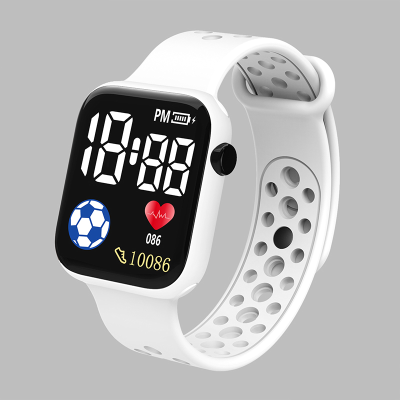 YIKAZE Cartoon LED Digital Kids Watch Fashion Sports Electronic Watch for 3-5 years old Boys and Girls Silicone Gift Watch